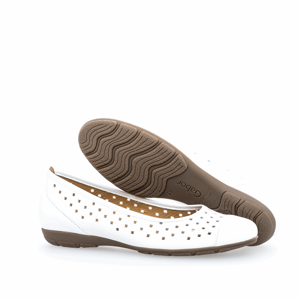 Gabour | Perf Blanche Exclusive Ballerine